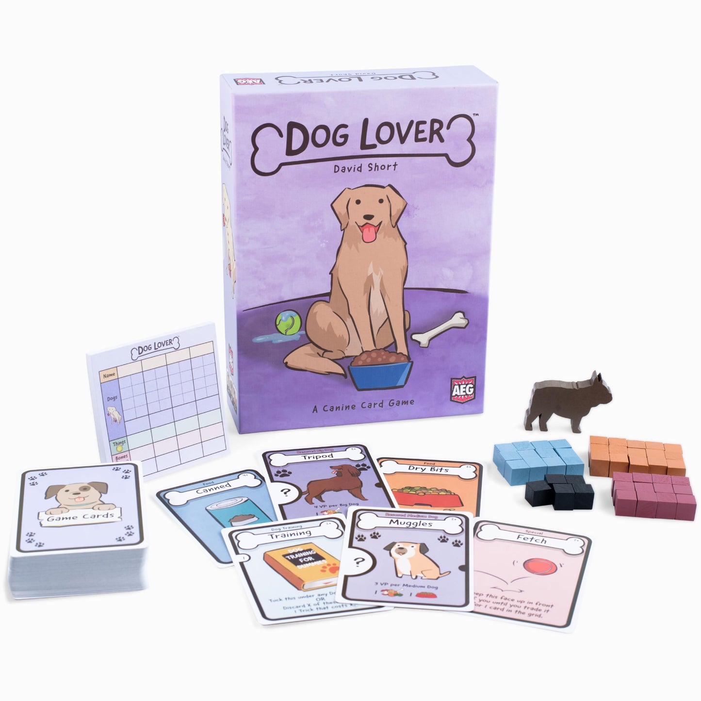 AEG Dog Lover | Family Card Drafting Set Collection Game | Rescue Beloved Dogs & Train New Tricks | 2-4 Players | Ages 10+ | 30 Minute Playtime
