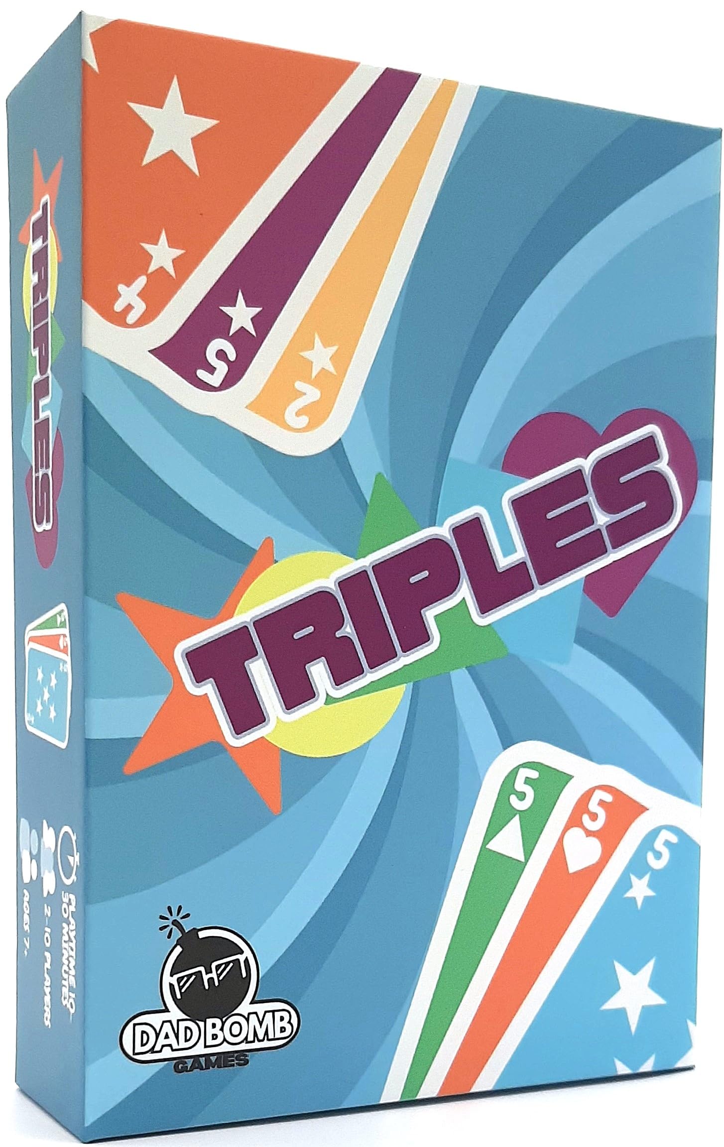 Dad Bomb Games Triples - The Ultimate in Card Matching Fun for Kids, Teens and Adults. Easy to Learn and Perfect for Game Nights with Family