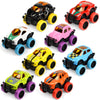 Neureyte 8 Pack Mini Monster Truck for Boys and Girls,Die-Cast Monster Trucks for Kids Party Favors,Pull Back Monster Trucks Toy Vehicles Set for Cake