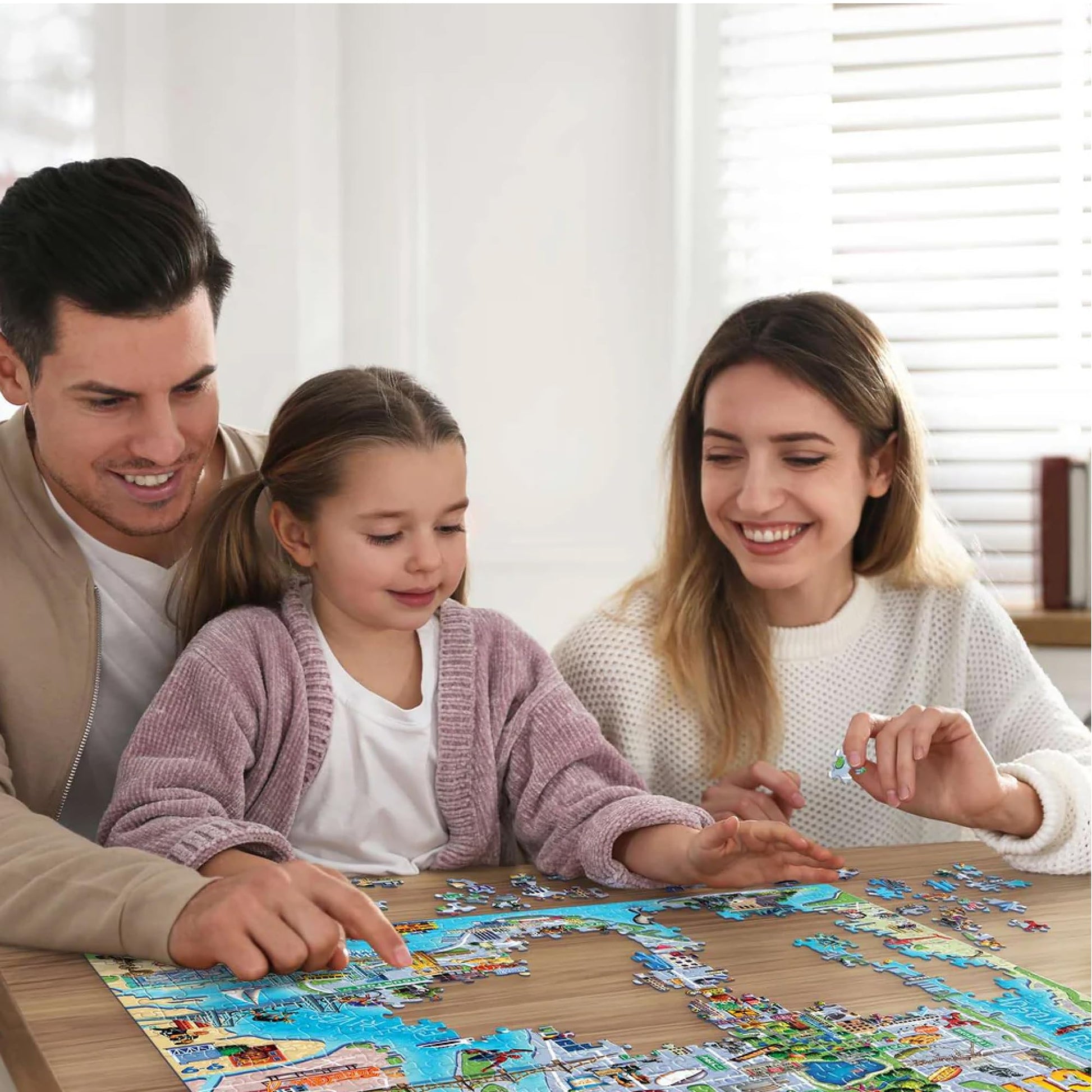 Boardwalk Puzzles New York, NY, 1000 Piece Jigsaw Puzzle for Adults, 19¼ x 26? Inches, Made in USA