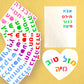 1,400Pcs Hebrew Letter Stickers of Alef Bet for Kids Learning Hebrew
