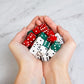LEARNING ADVANTAGE Red, White and Green Dot Dice - Set of 36, Multi (7366)