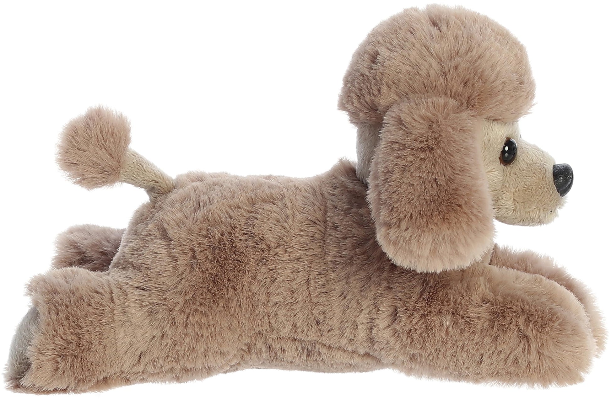 Aurora® Adorable Mini Flopsie™ Paysley Poodle Stuffed Animal - Playful Ease - Timeless Companions - Brown 8 Inches