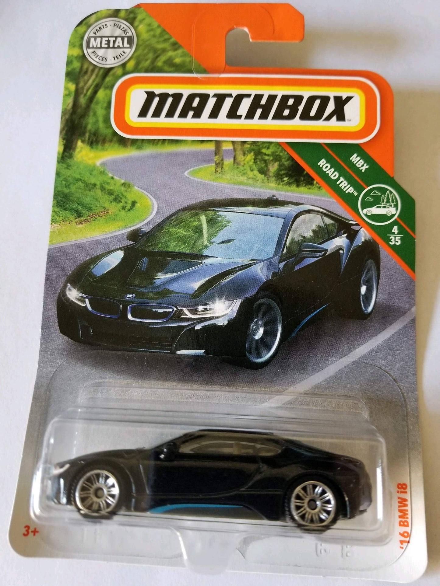 Matchbox 2018 MBX Road Trip 4/35 - '16 i8 (Black)