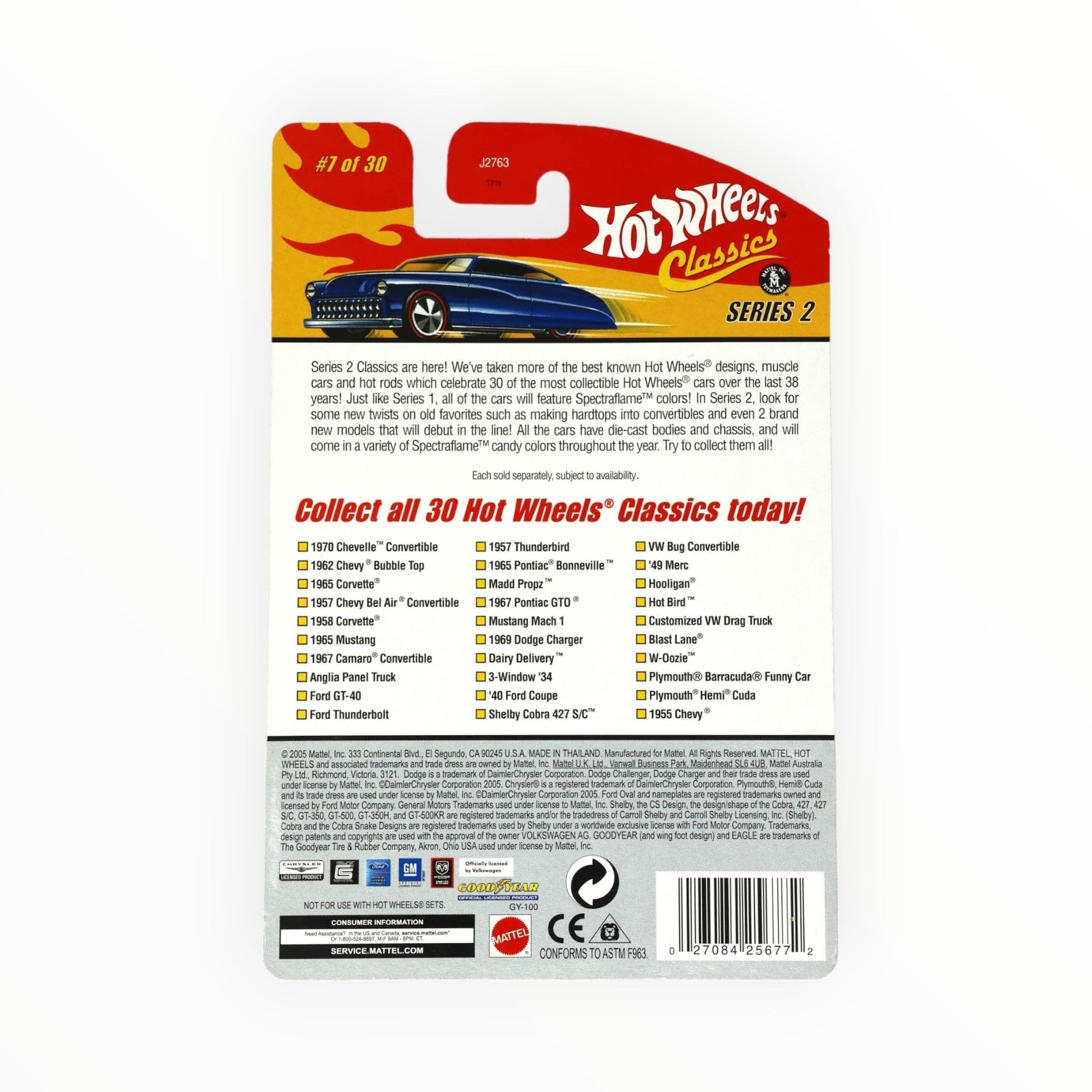 Hot Wheels Classic Series 2: 1967 Camaro Convertible