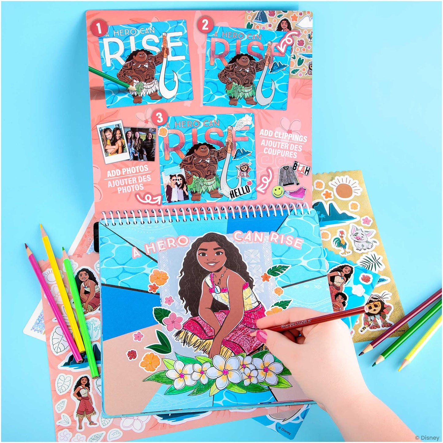 Fashion Angels Disney Moana 2 Sticker & Collage Activity Set
