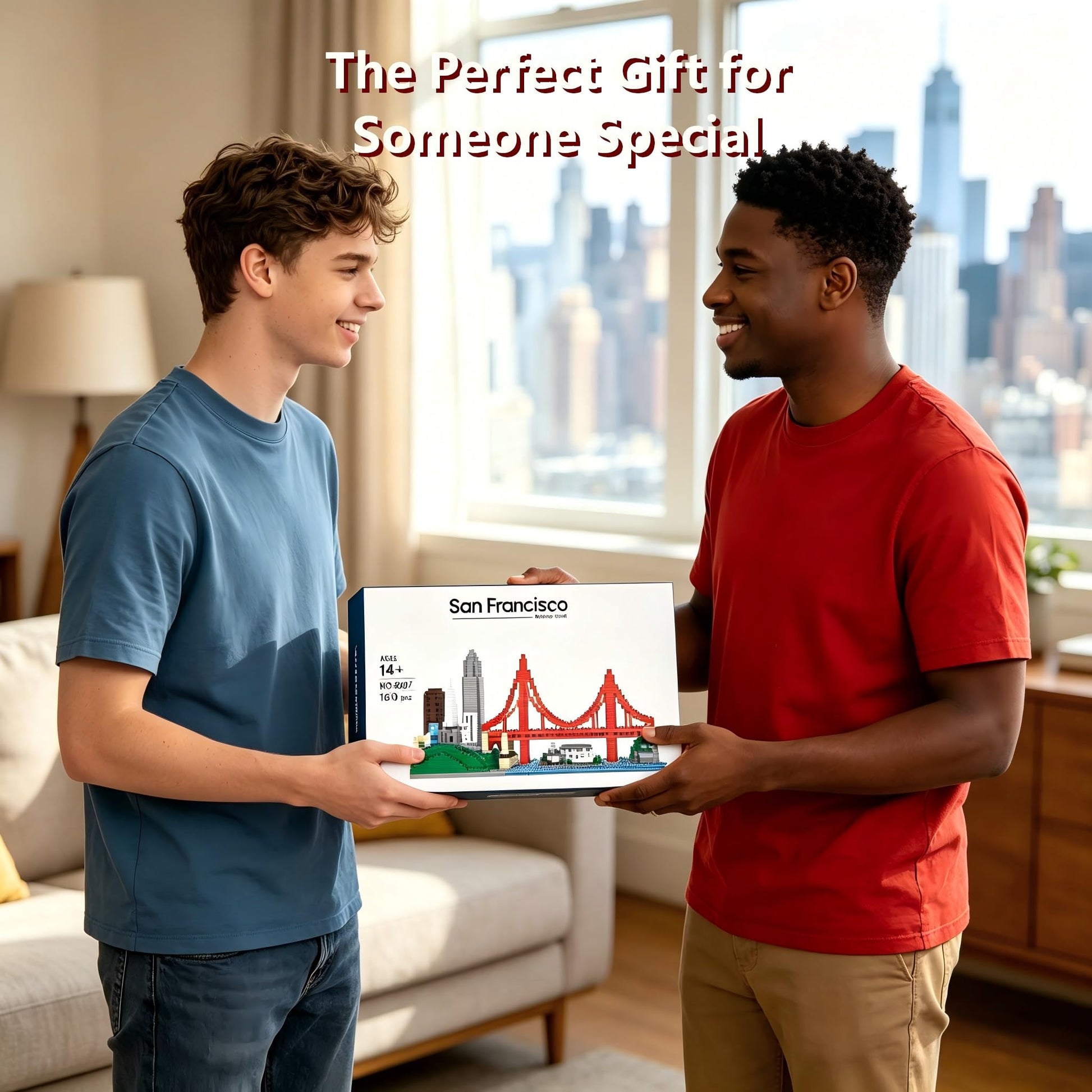LUKHANG San Francisco Skylines Building Set Model Kit - Engaging Architecture Gift for Adults, Micro Mini Blocks, 1610pcs+ | Aesthetically Pleasing