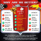 ALL-IN-1 Race Car Balloon Arch Kit & Garland with BONUS Trophy Foil Balloon - Red Black and Yellow Balloons for Race Car Birthday Party Supplies & Boy
