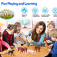 KECIABO Animal Figurines, Big Animal Toys, 8 Pcs Farm Animals Figurines Toys, Realistic Plastic Animals Playset, Educational Learning Toy Set for Kids