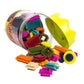 B. toys - Bristle Block - Stackadoos - Sort & Stack STEM Building Blocks Set - 68 Interlocking Blocks - Toys for Toddlers, Kids - Storage Jar with Lid