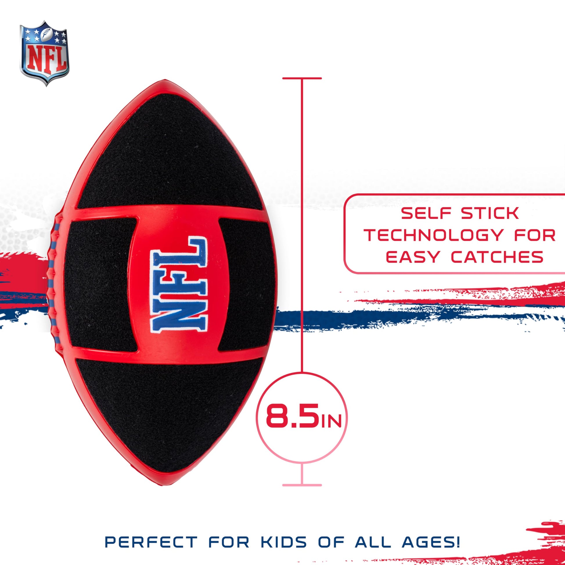 Franklin Sports NFL Sticky Fingers Football + Glove Set