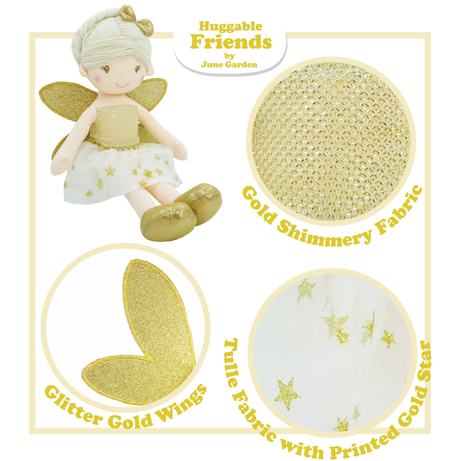June Garden 12" Enchanted Garden 3 Fairy Dolls Package - Best Value