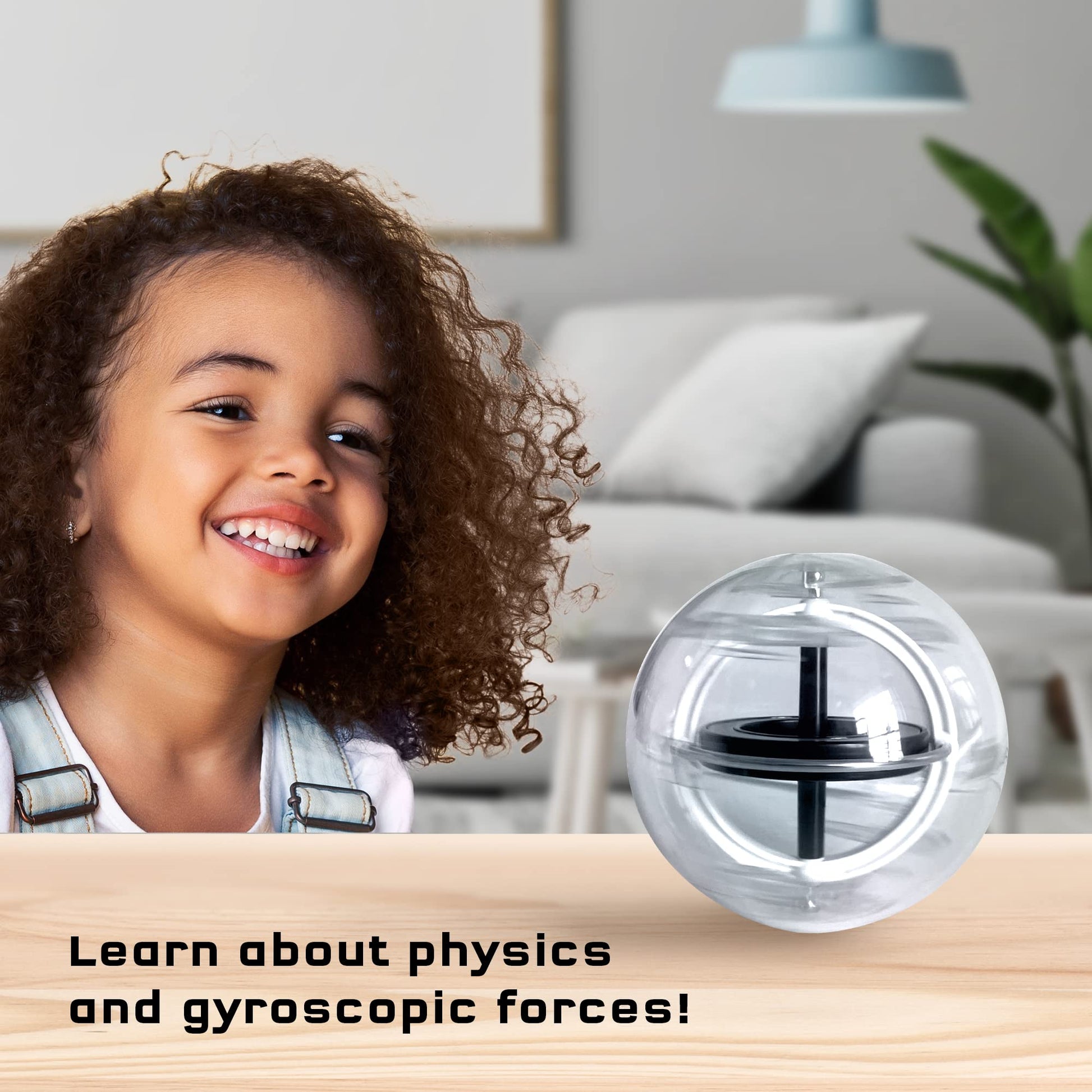 Thames & Kosmos Gyroscope | Essential STEM Tools | Classic Physics Science Toy for Kids & Adults | Experiments in Motion, Forces & Gravity | Includes