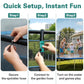 Bobor Trampoline Sprinkler for Kids, Outdoor Trampoline Water Sprinklers, Backyard Summer Water Toys, Outside Trampoline Accessories for Yard Backyard