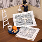 1/12 Miniature Newspaper Dollhouse Decoration Accessories, DIY Doll House Kit