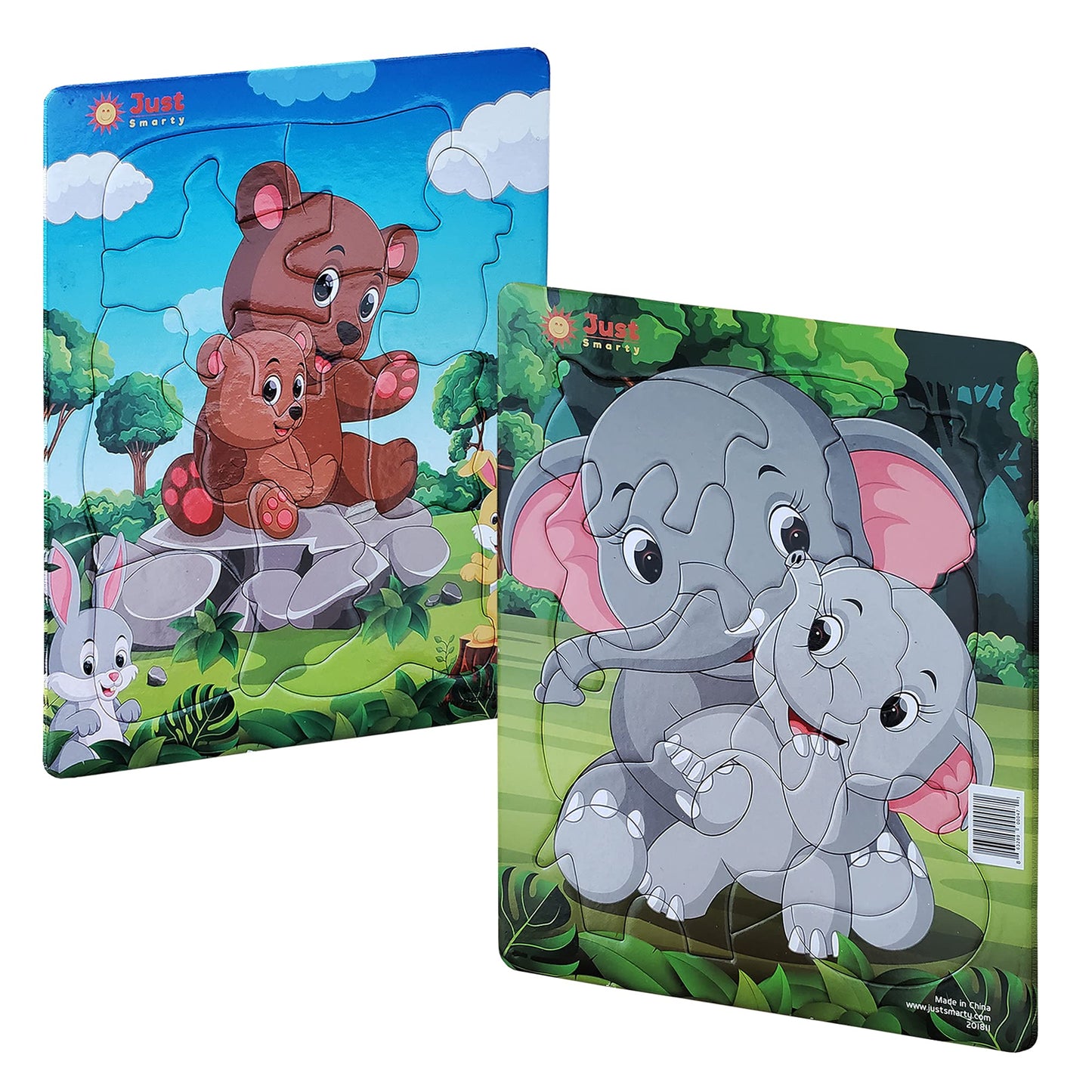 Just Smarty Preschool Jigsaw Puzzles Set of 2