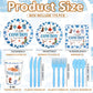175 Pcs Cowboy Baby Shower Decorations Baby Shower Paper Plates Napkins Cups Set Disposable, a Little Cowboy Is on the Way Party Wild Western Theme