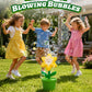 Flower Bubble Machine Automatic Bubble Maker with LED Lights and Music,Portable Bubble Machine for Garden Party, Wedding,Outdoor Picnic Summer Yard