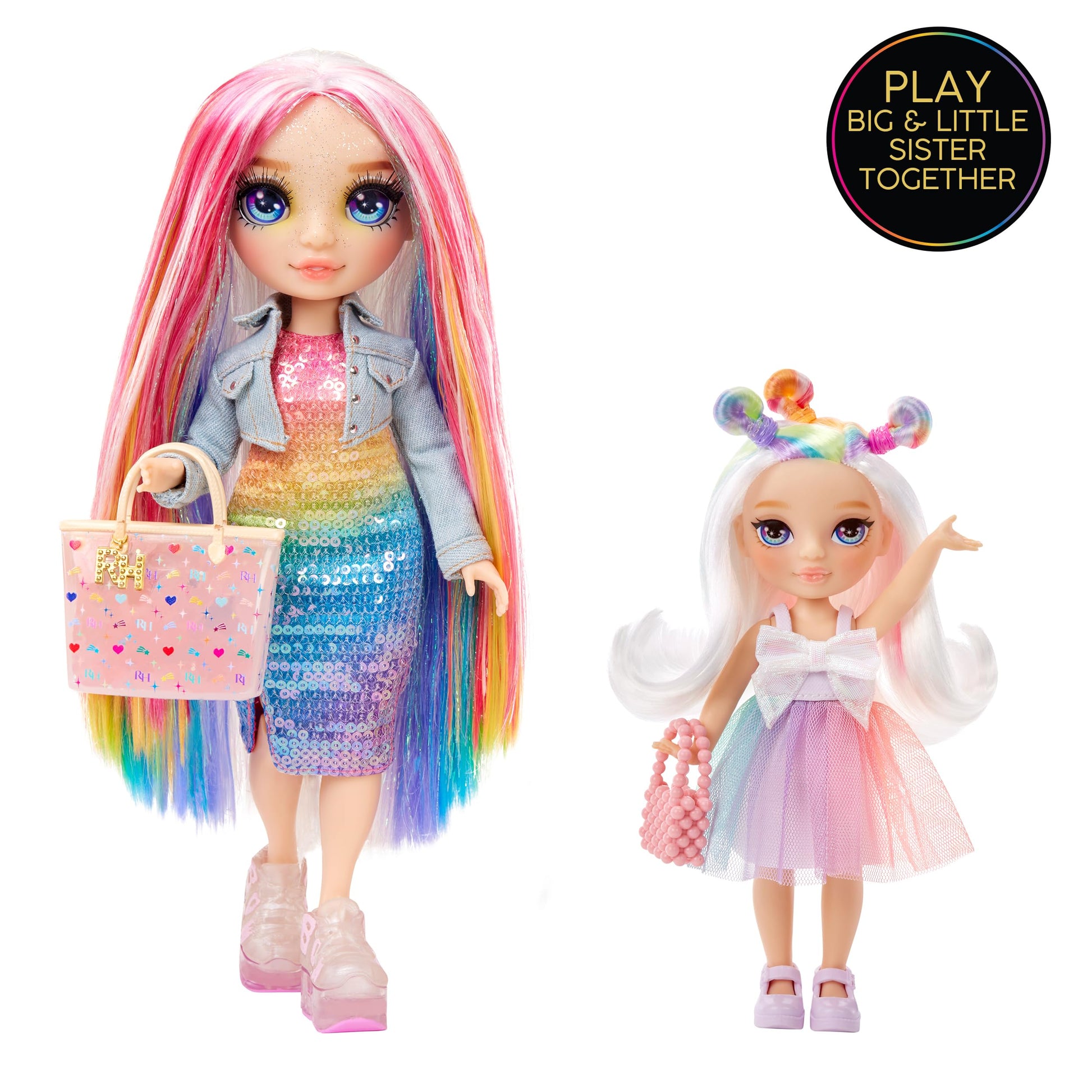 Rainbow High Littles - Opal Raine, Rainbow 5.5" Posable Small Doll with Purse, Magical Pet Unicorn, Girls Toy Gift, Kids Ages 4-12 Years