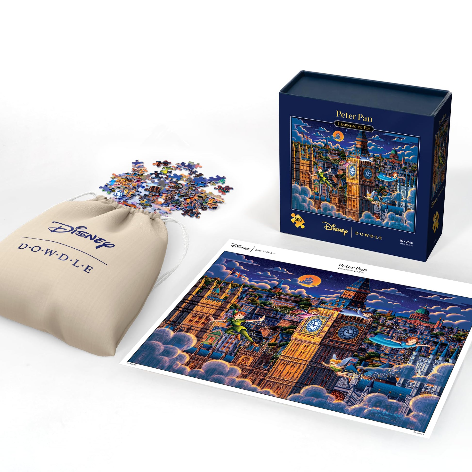 Peter Pan Learning to Fly - Disney Dowdle 500 Piece Jigsaw Puzzle for Adults