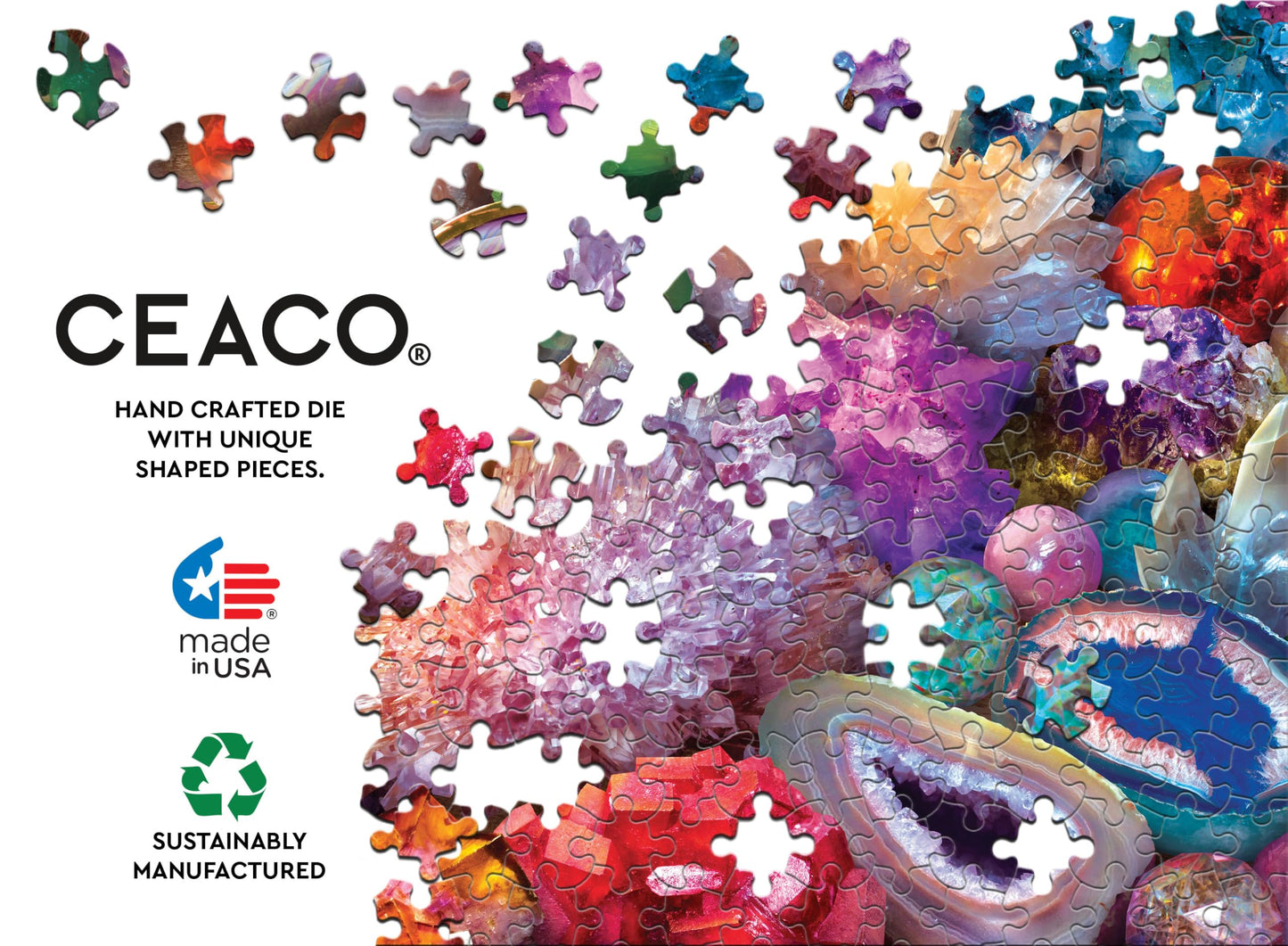 Ceaco -750 Piece Jigsaw Puzzle - Eduard - Textured - Sparkling Minerals - Relaxing and Fun Activity for Adults