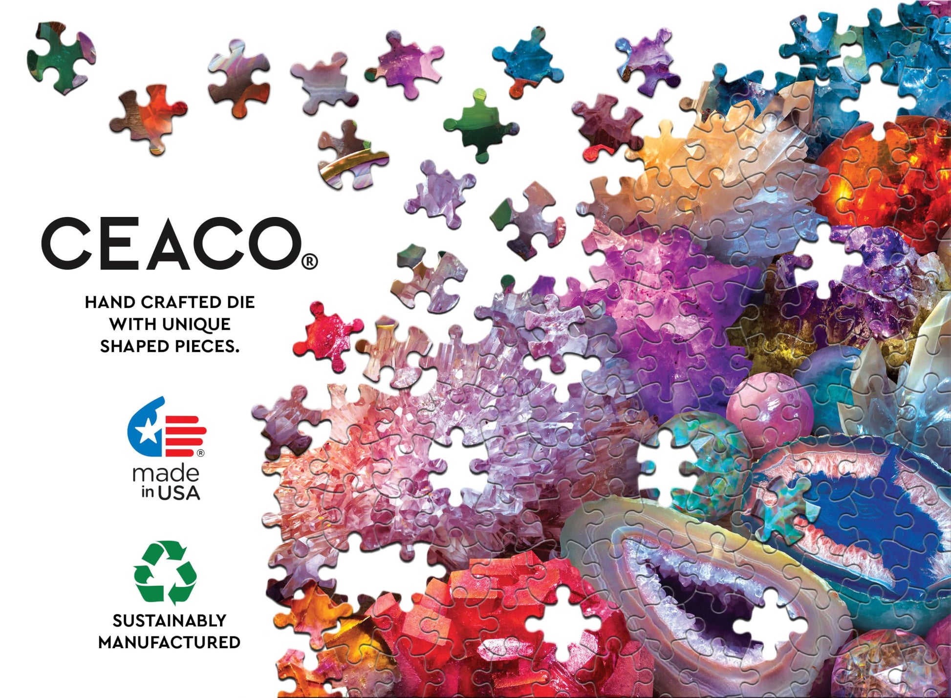 Ceaco -750 Piece Jigsaw Puzzle - Eduard - Textured - Sparkling Minerals - Relaxing and Fun Activity for Adults