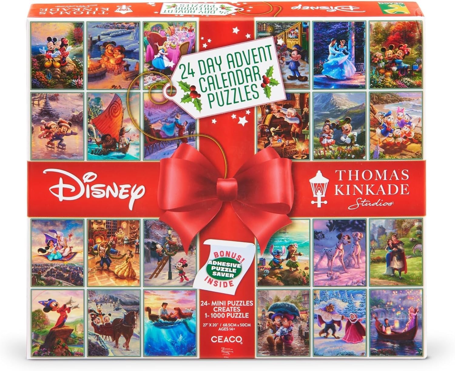 Ceaco - Disney 24 Day Advent Calendar - 1000 Piece Jigsaw Puzzle for Adults