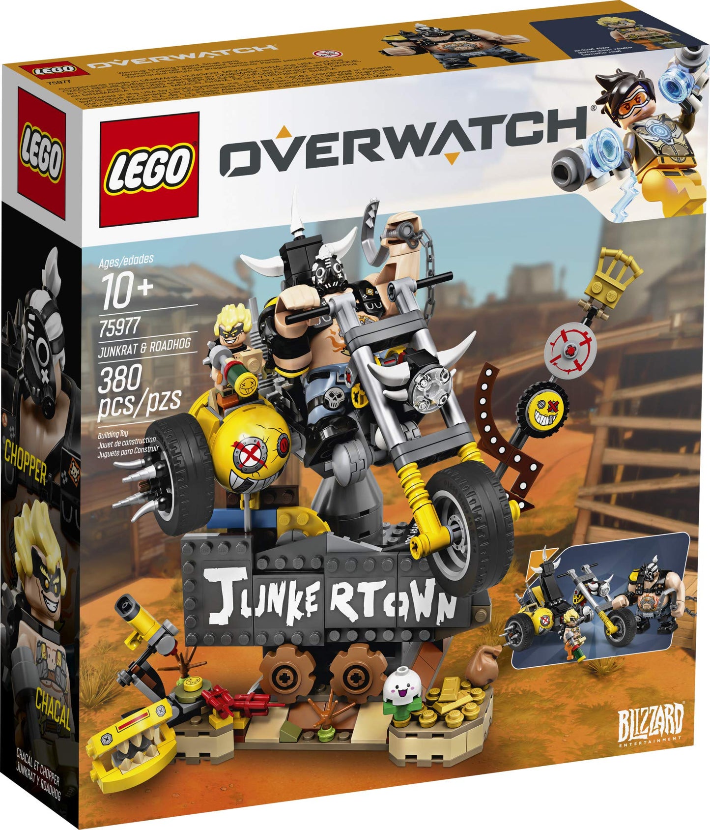 LEGO Overwatch Junkrat & Roadhog 75977 Building Kit, Overwatch Toy for Girls and Boys Aged 9+ (380 Pieces)