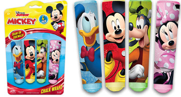 JA-RU Disney Sidewalk Chalk Sticks (1 Pack) Mickey & Minnie. Floor & Board Chalk, Outside Toys Jumbo Chalk, Non-Toxic Washable Art Set, Outdoor