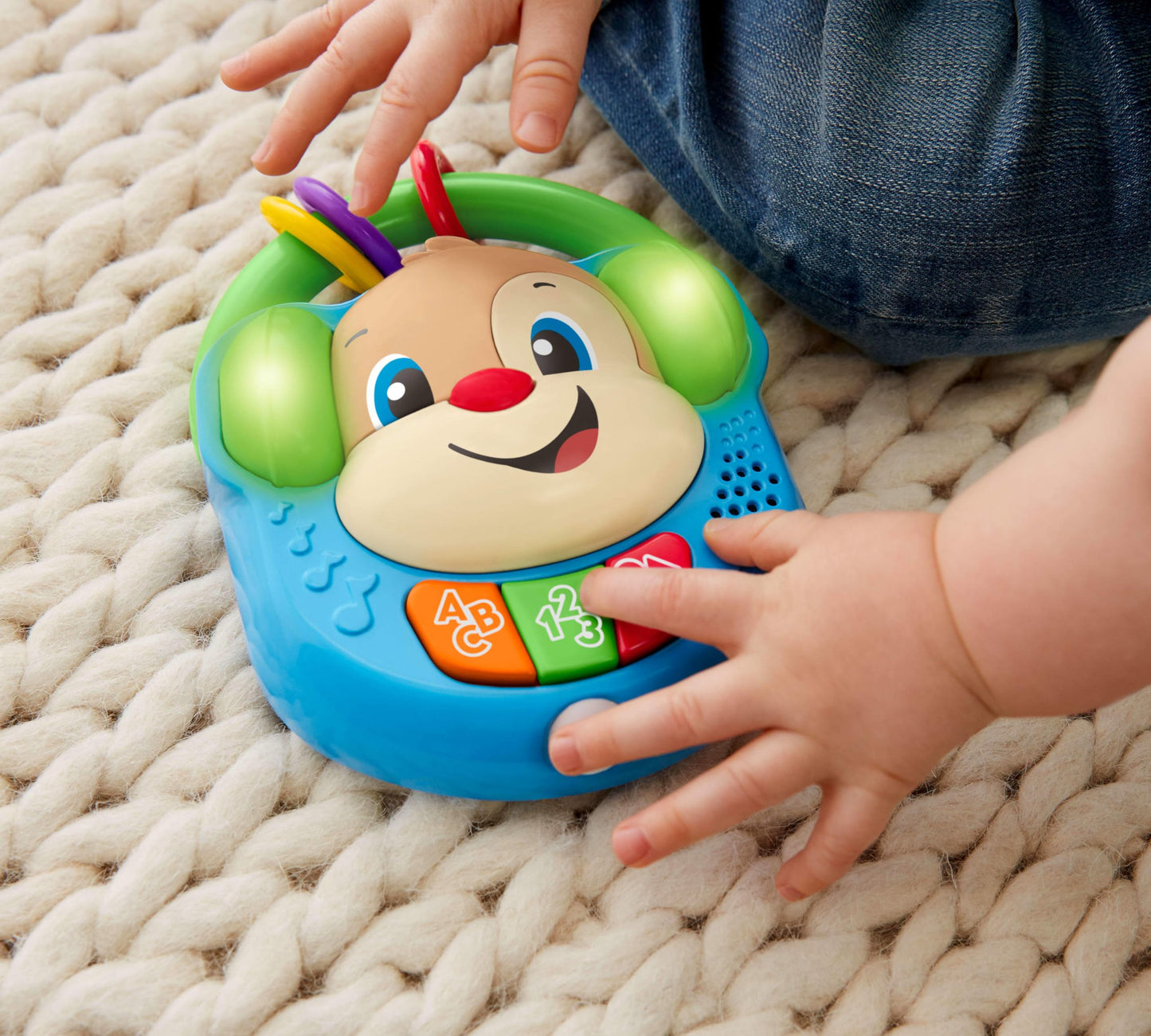 Fisher-Price Baby & Toddler Toy Laugh & Learn Sing & Learn Music Player Pretend Radio with Lights & Songs for Infants Ages 6+ Months