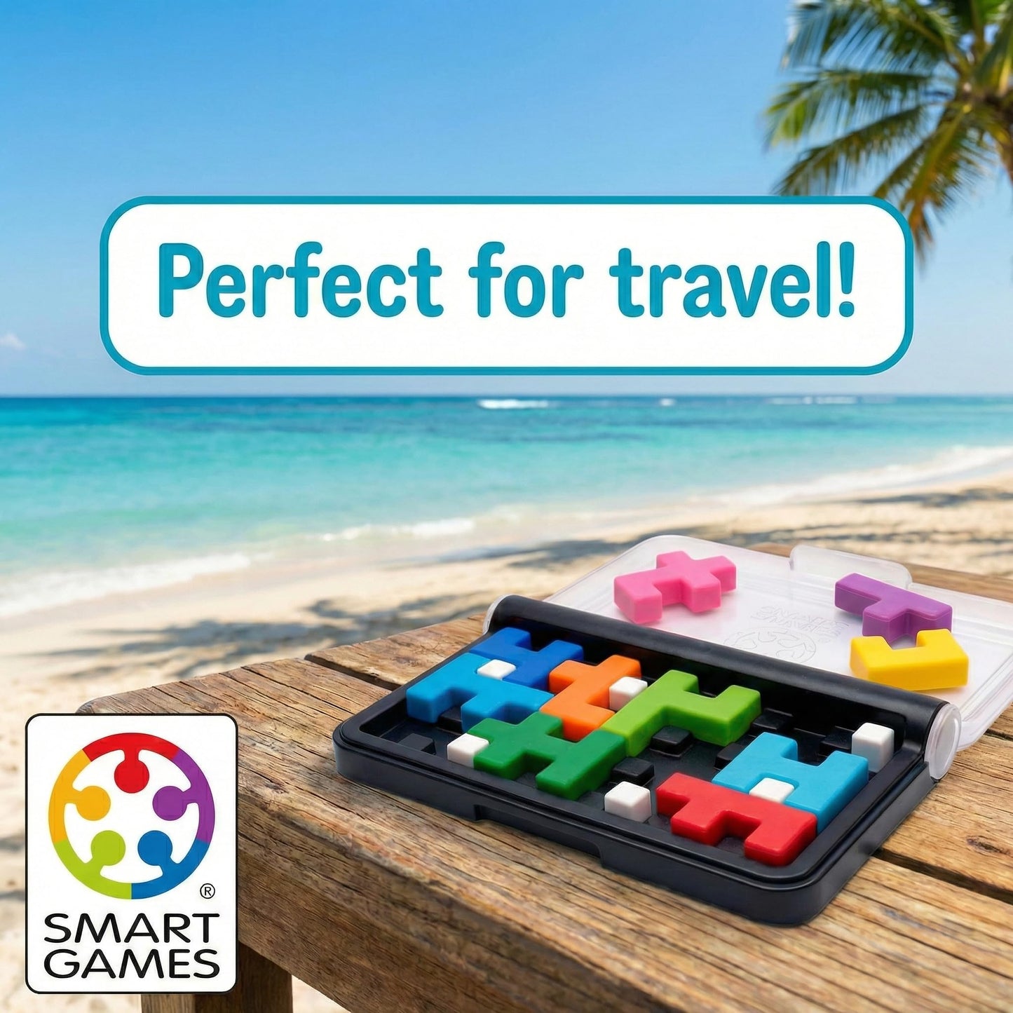 SmartGames IQ Quub - 2-in-1 Travel Logic Puzzle & 3D Cube Building Game with Soft Touch Pieces, 120 Challenges, STEM Brain Teaser for Kids and Adults