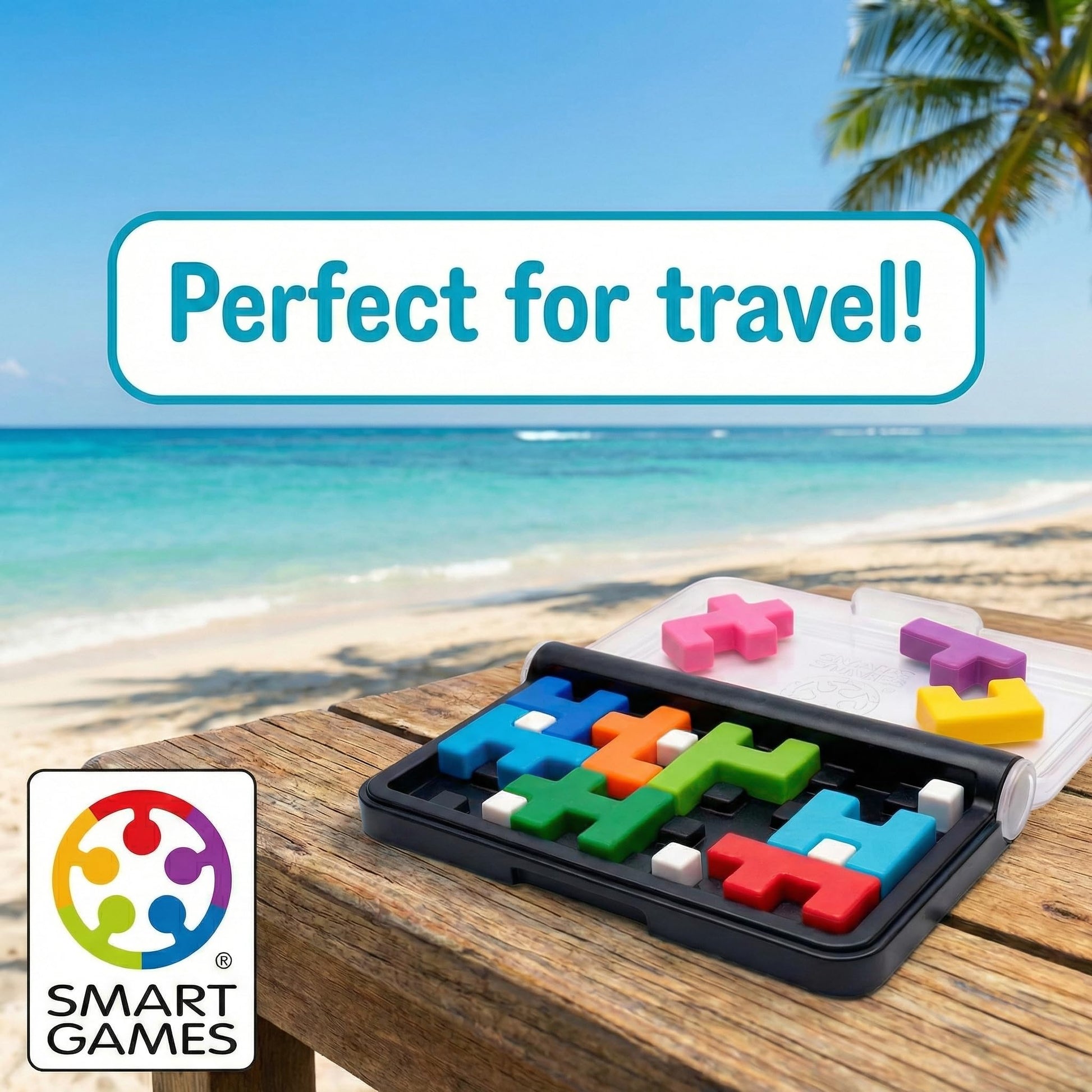 SmartGames IQ Quub - 2-in-1 Travel Logic Puzzle & 3D Cube Building Game with Soft Touch Pieces, 120 Challenges, STEM Brain Teaser for Kids and Adults