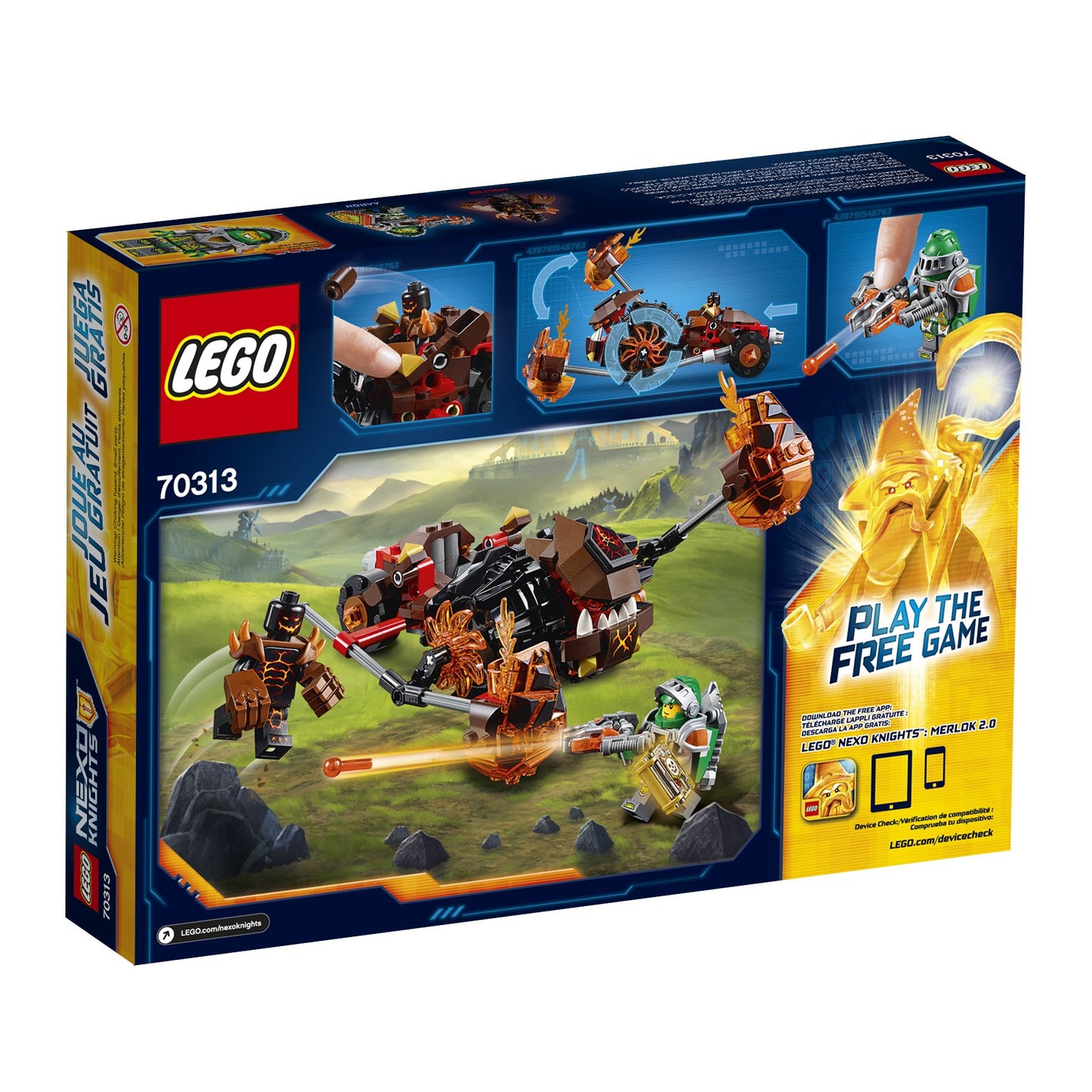 LEGO Nexo Knights Moltor's Lava Smasher Kit (187 Piece)