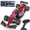 JolliBrix F1 RC Drift Car with LED Lights & Spray, 2.4GHz Remote Control F1 Drift Car, High Speed Drift Racing Car Toy for Kids, F1 Toys Gift for Boys