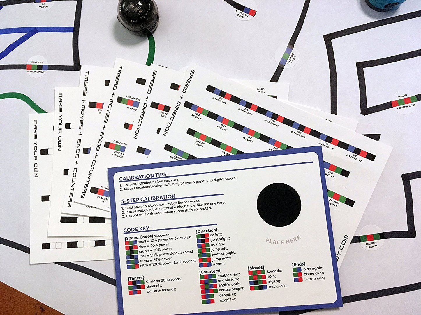 Overwrite Sticker Codes (Codes Pack) for use with Ozobot