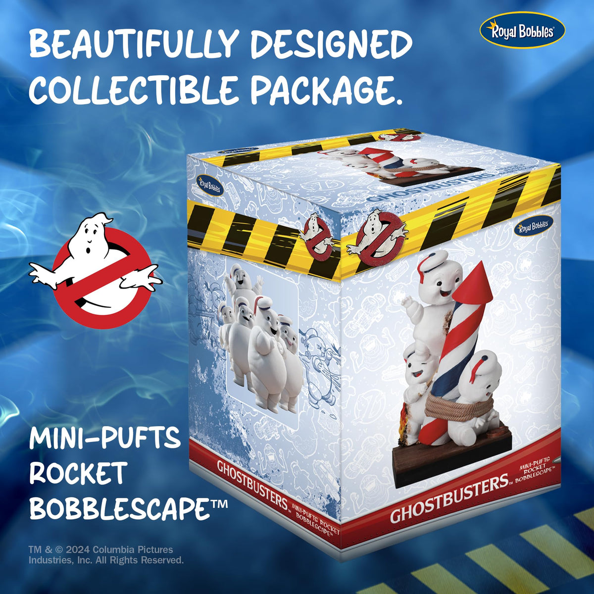 Royal Bobbles Ghostbusters: Afterlife Mini-Pufts Rocket Bobblescape - 6 Inches Tall - Collectible Bobblehead Statue