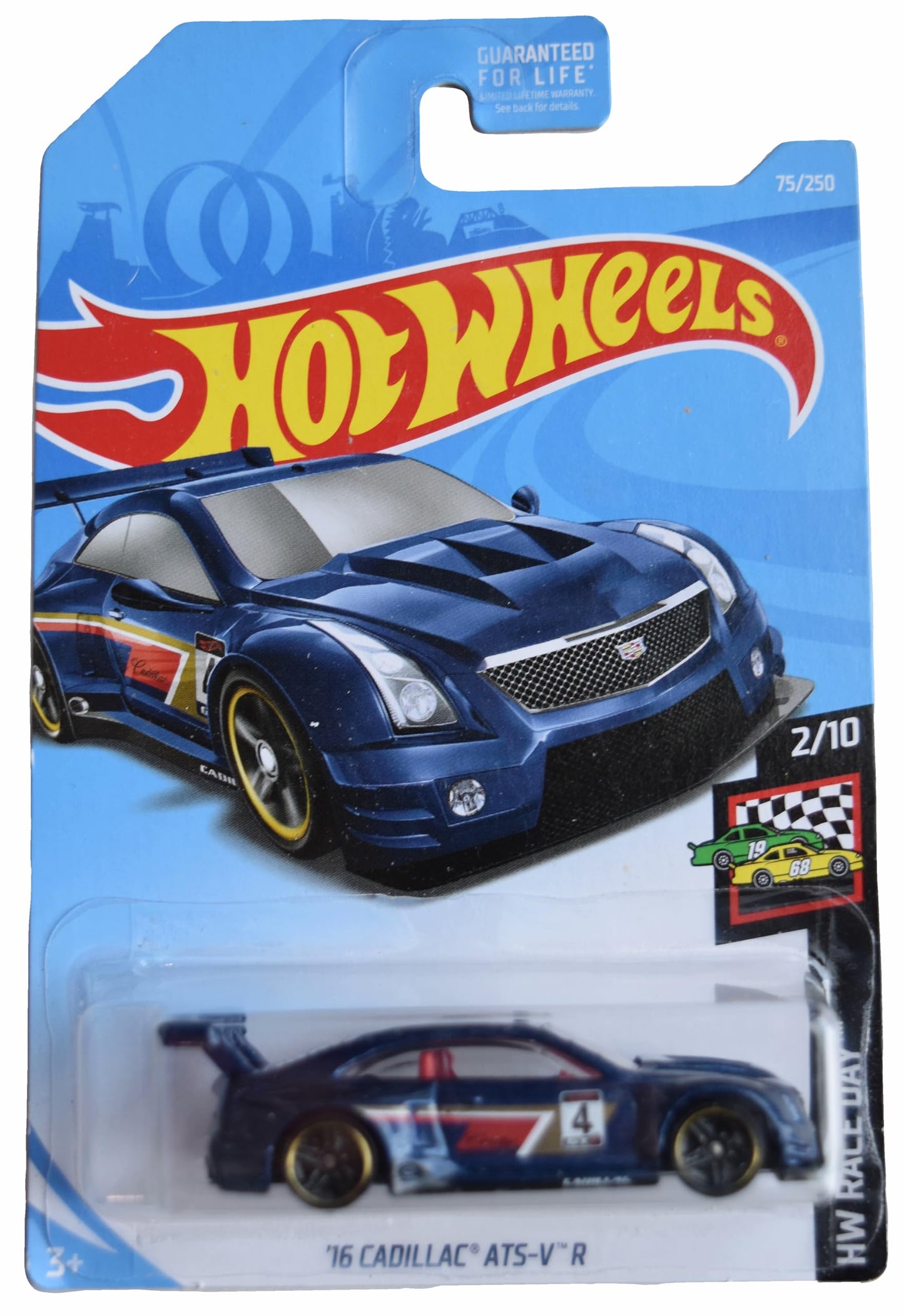Hot Wheels '16 Cadillac ATS-V R, HW Race Day 2/10 [Dark Blue] 75/250