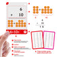 60Cards, 120 Pictures Math Flash Cards for Kindergarten,1ST, 2ND, 3RD Grade, Addition Subtraction Flash Cards for Kids Ages 6,7,8,9,10 Years