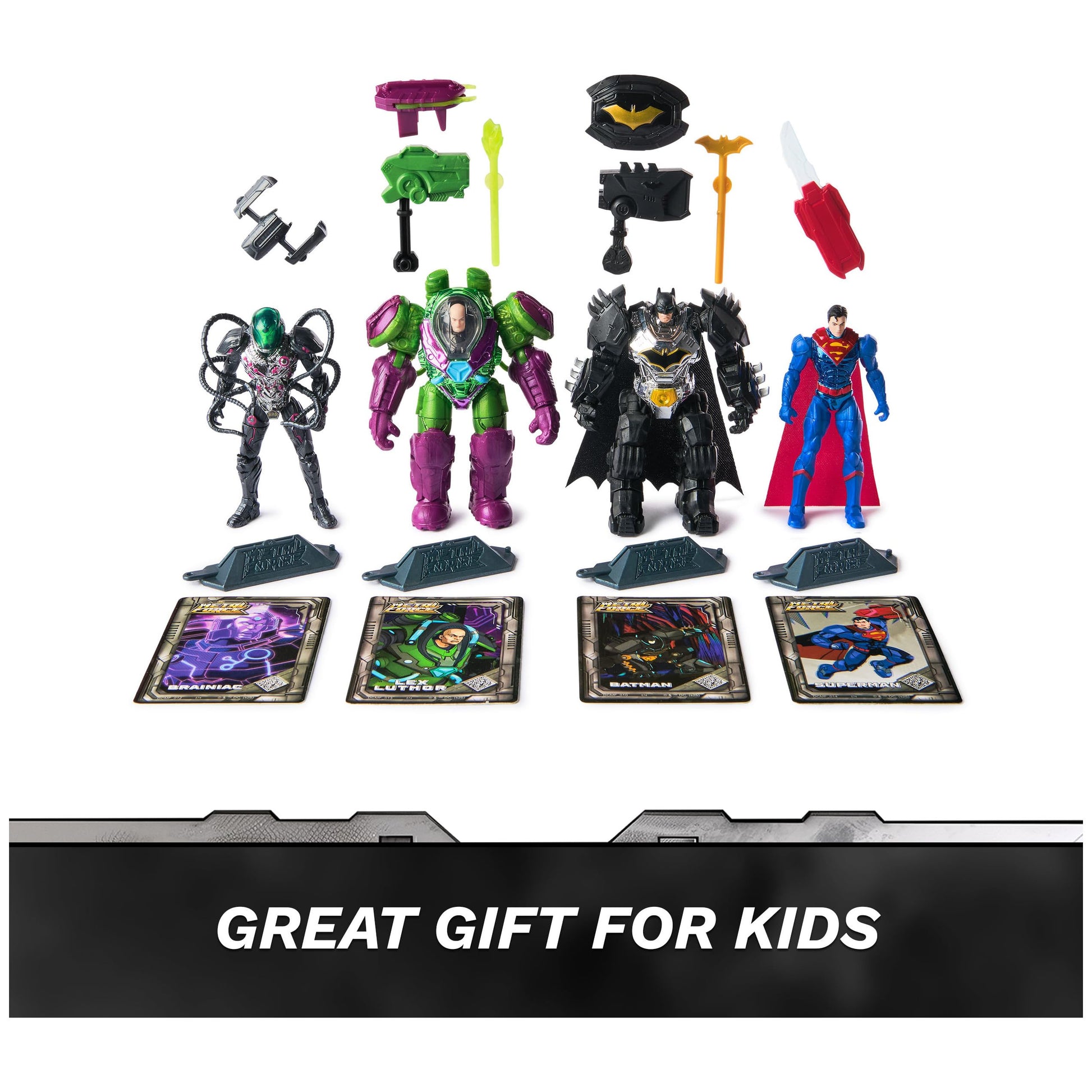 DC Comics Metal Force Team Up Action Figure Set, 4-Pack