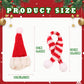 JITUIHOM100PCS Red Mini Hats and Scarves Sets Mini Knitted Finger Hats DIY Handmade Gifts Crafts Doll and Snowman Hat Decorations Wine Doll
