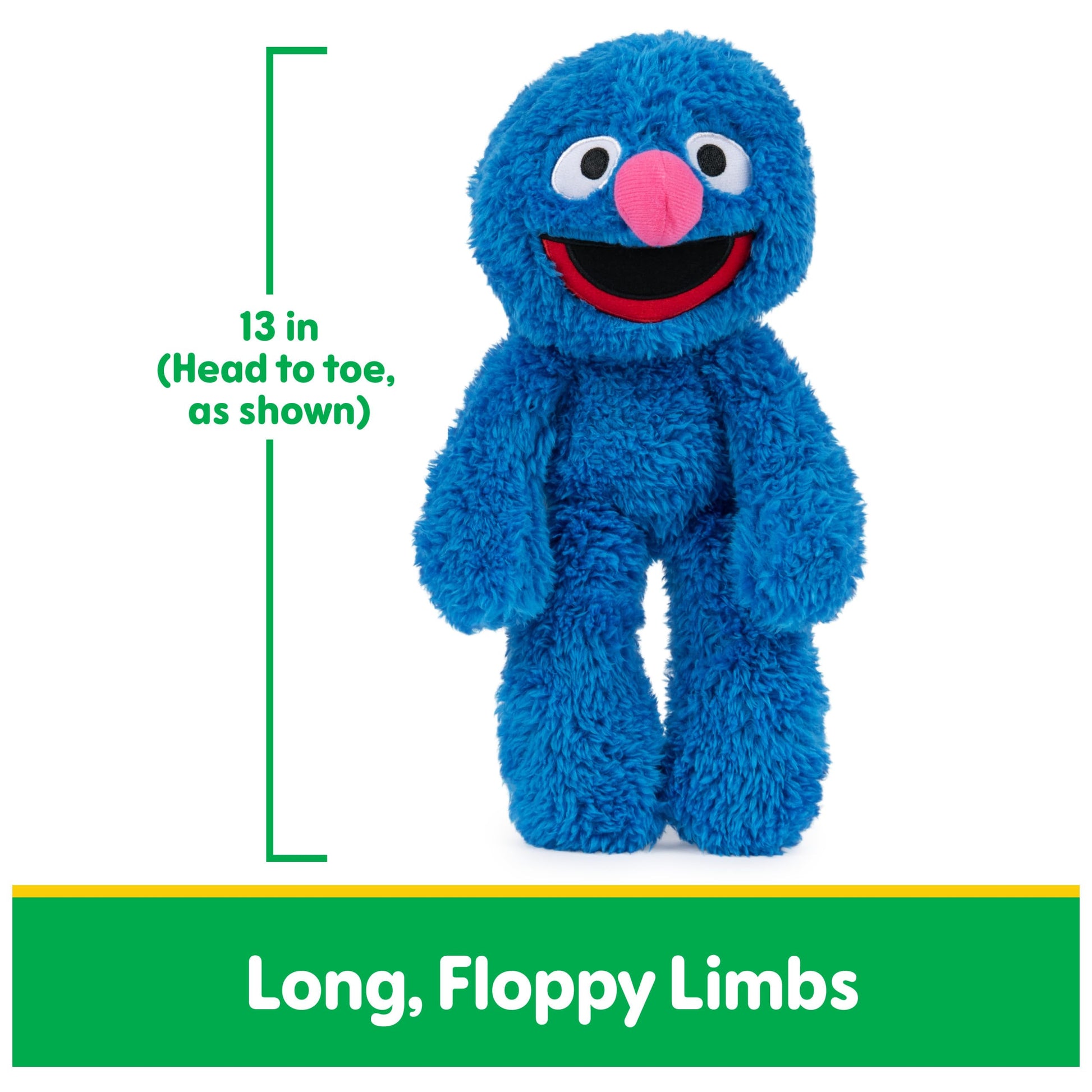 GUND Sesame Street Grover Take Along Buddy 13-Inch Plush Toy for Ages 1+