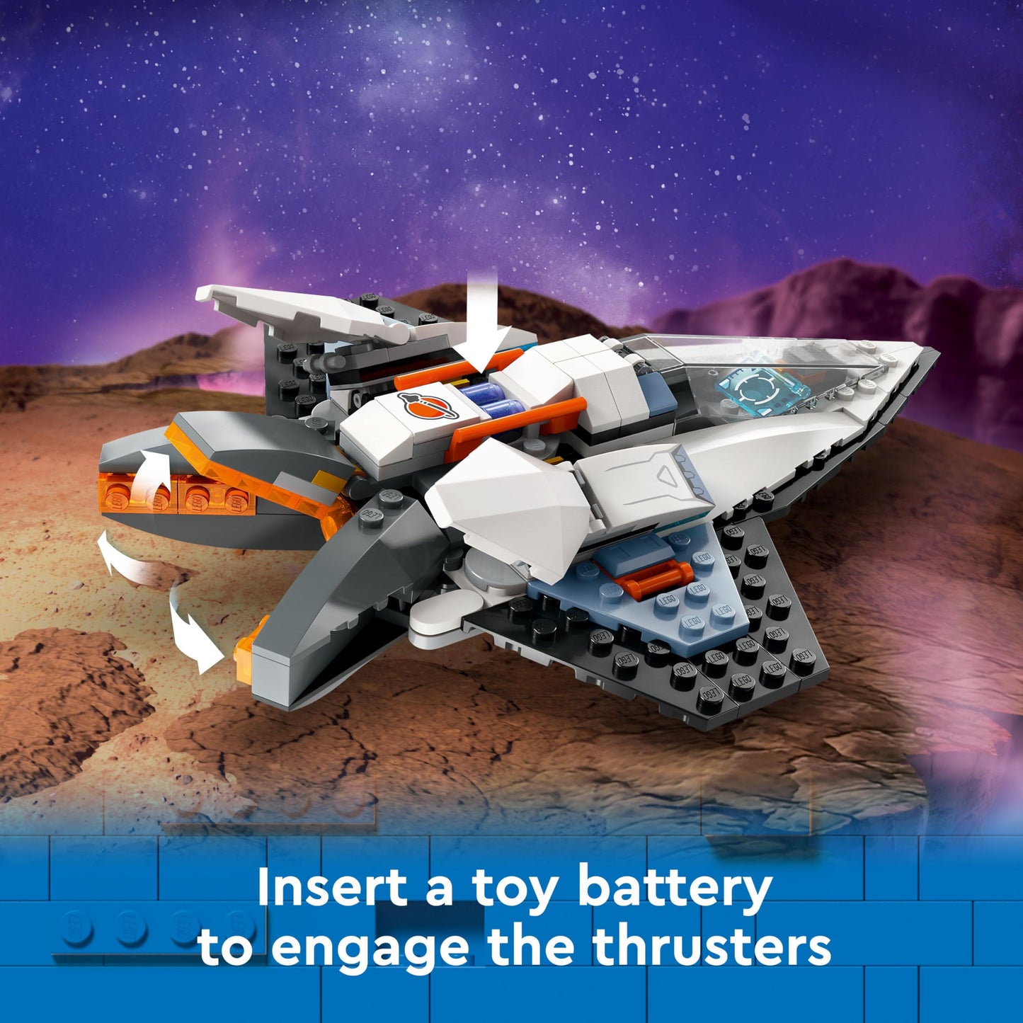 LEGO 60430 City Raumschiff, Drohnenroboter, Weltraumcrew-Minifigur