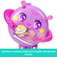 Polly Pocket Dolls and Playset, Planet Polly Outer Space Compact, Travel Toy with 1 Micro Doll, Pet Puppy & Themed Accessories