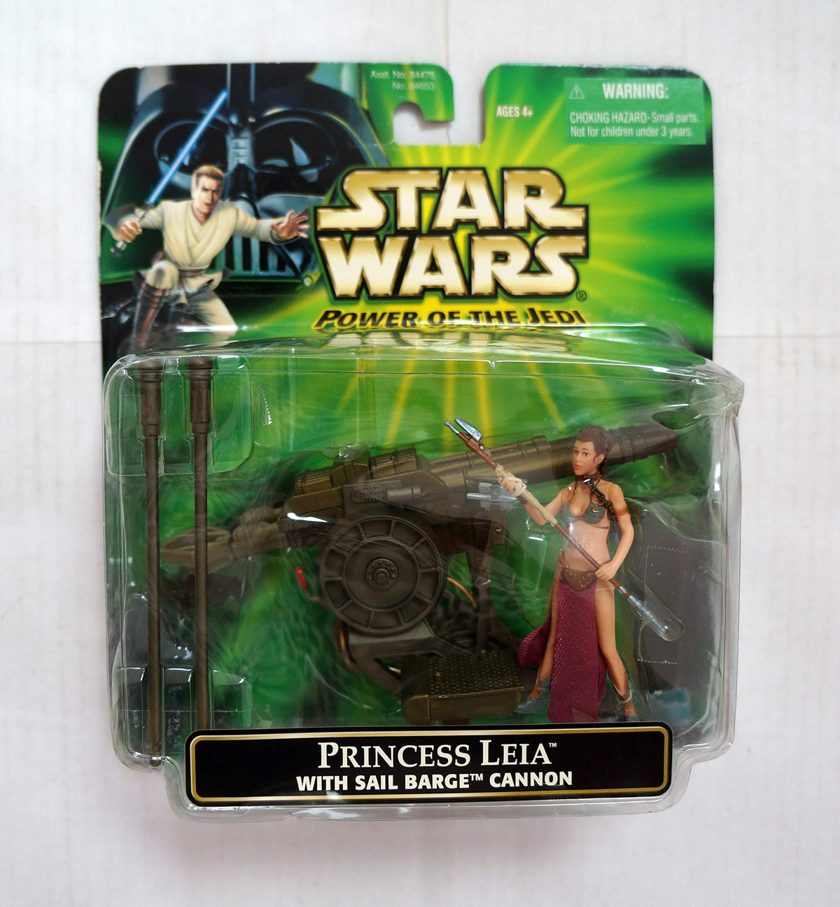 Princess Leia in Slave Girl Costume with Sail Barge Cannon Star Wars Power of the Force 3 3/4 Inch Action Figure