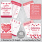 Big Dot of Happiness Happy Galentine’s Day - 4 Valentine’s Day Party Games - 10 Cards Each - Gamerific Bundle