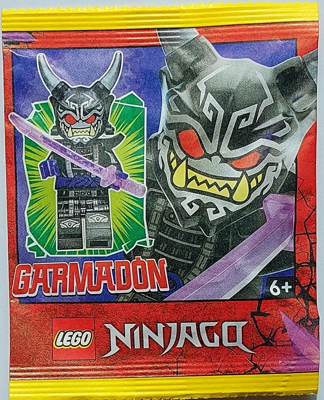 LEGO Ninjago: Lord Garmadon Oni Minifigure with Sword, Yellow