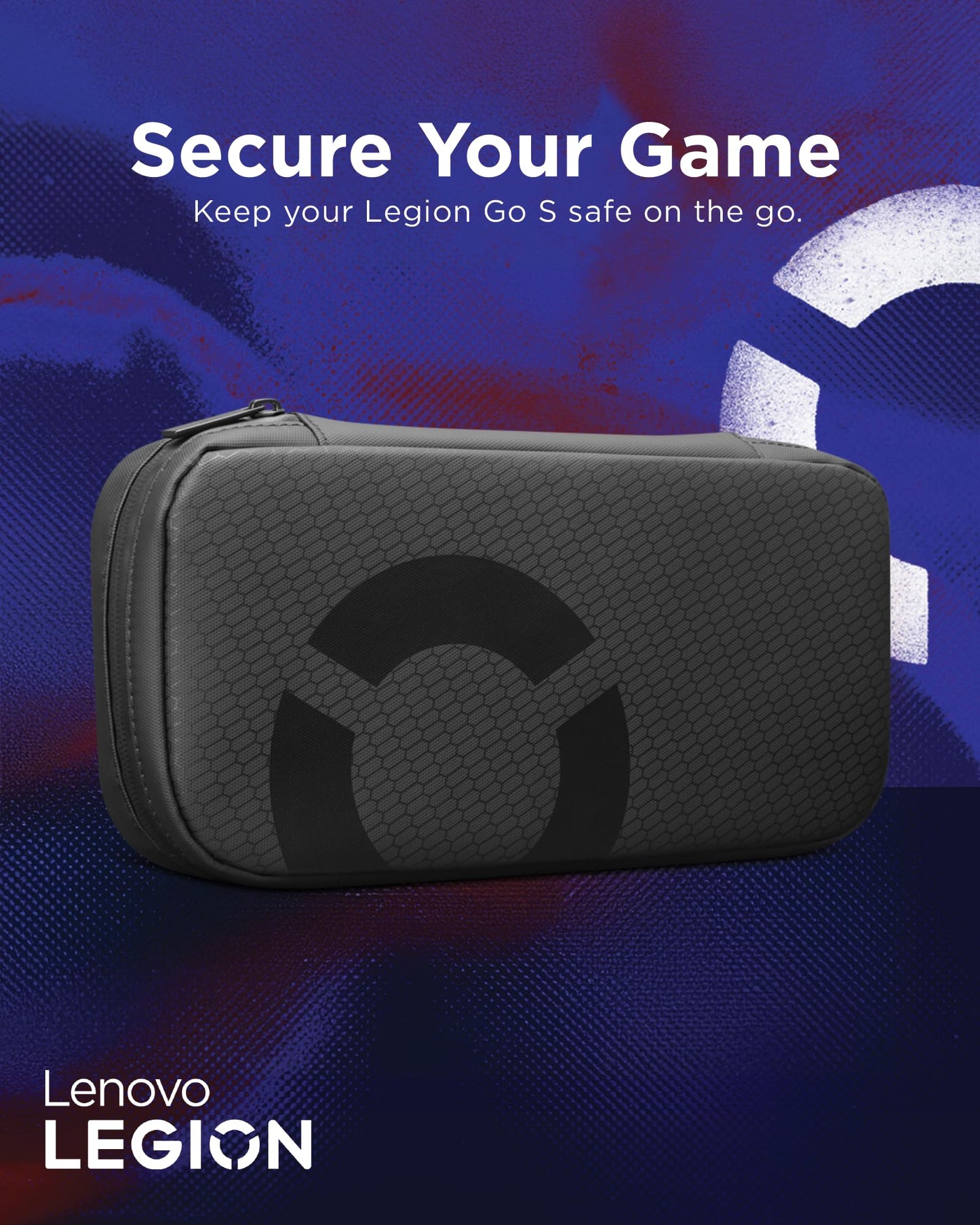 Lenovo Carrying Case for Legion Go S Gaming Console, Protective Storage Bag Case, Spill-Resistant PU Fabric, Secure Storage for Controllers, Console