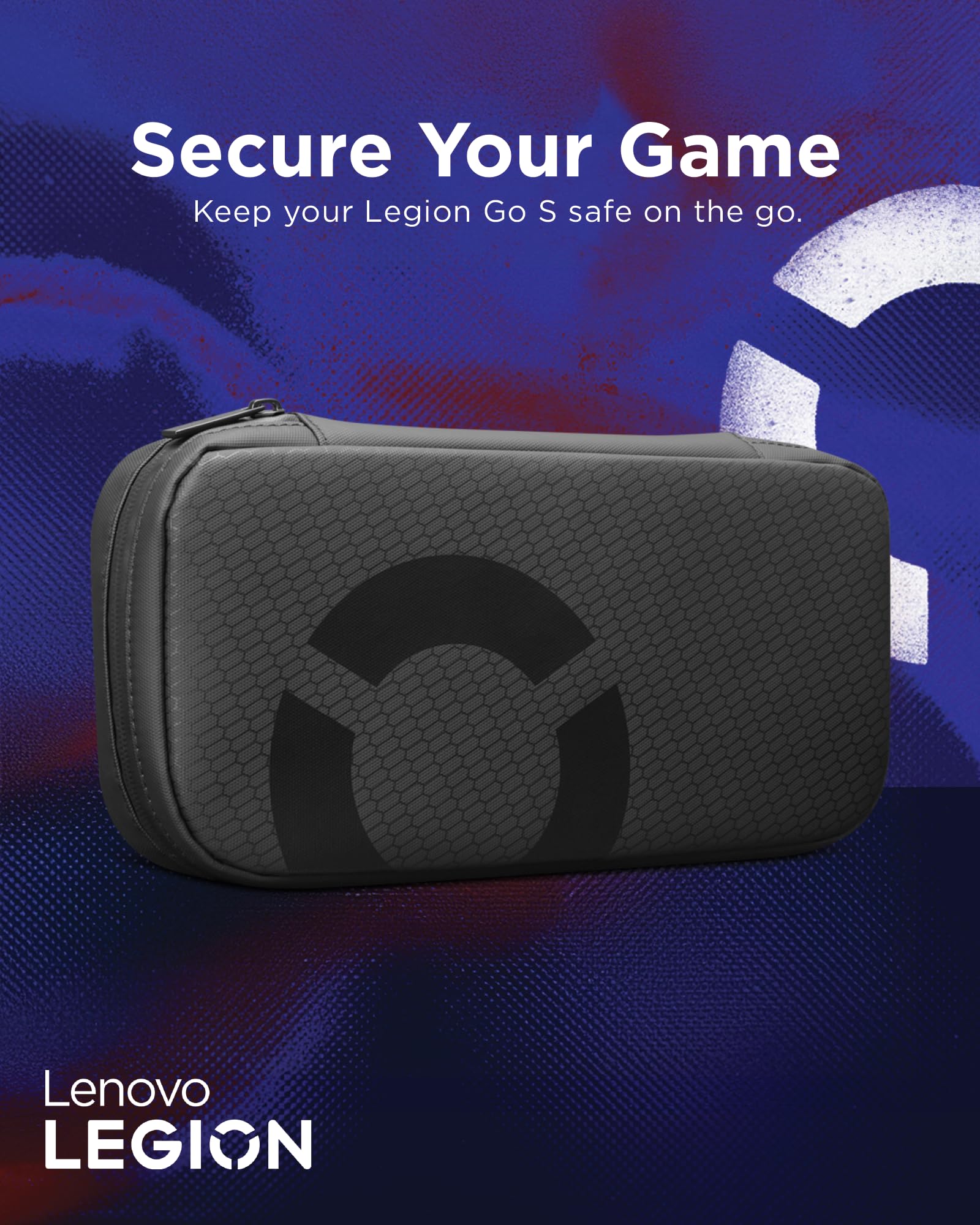 Lenovo Carrying Case for Legion Go S Gaming Console, Protective Storage Bag Case, Spill-Resistant PU Fabric, Secure Storage for Controllers, Console