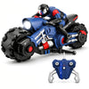 Liberty Imports 2.4Ghz RC Motorcycle Remote Control Stunt Drift Bike Racing Vehicle - 1/10 R/C High Speed Cyclone Motorbike and Riding Figure