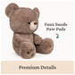 GUND Kai Teddy Bear, Premium Plush Toy Stuffed Animal for Ages 1 & Up, Taupe/Light Brown, 23"